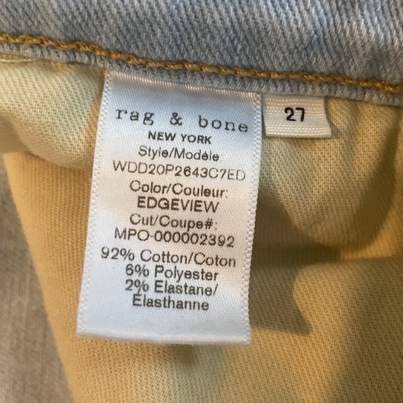 Rag and Bone Dre low rise distressed jeans - Picture 8 of 13